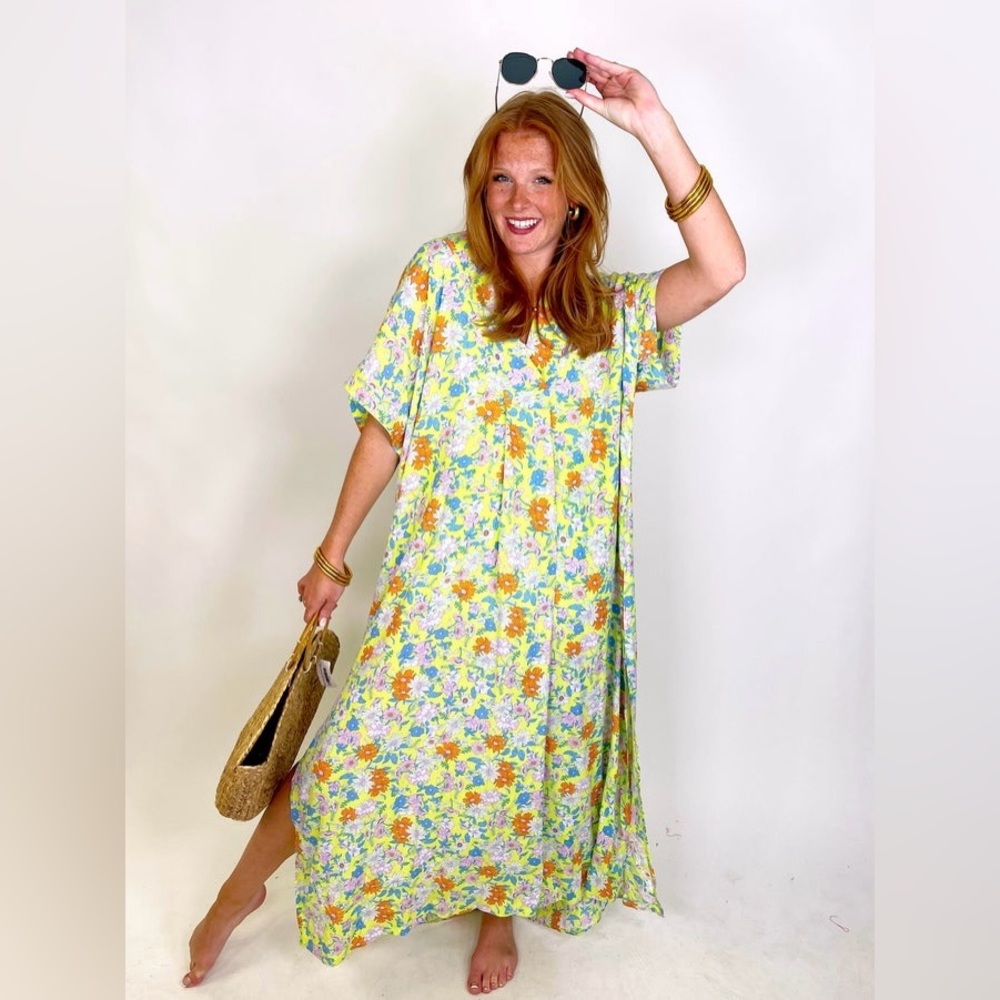 KARLIE caftan maxi dress